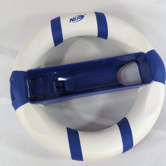 Nintendo Wii NERF 2008 2 Set Racing Wheel Controller Attachment Red Blue White - Picture 4 of 16